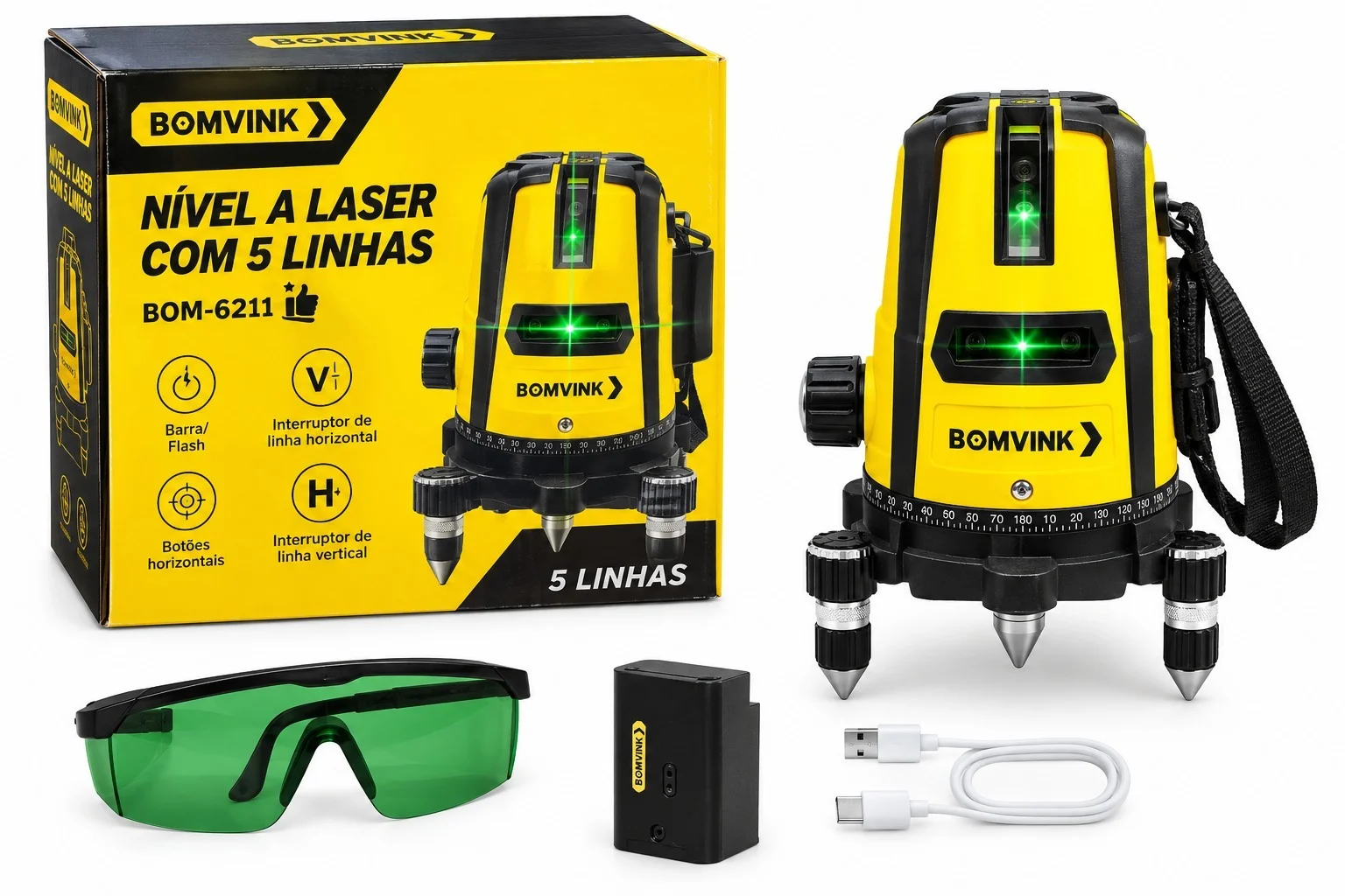 NIVEL LASER 5 LINEAS