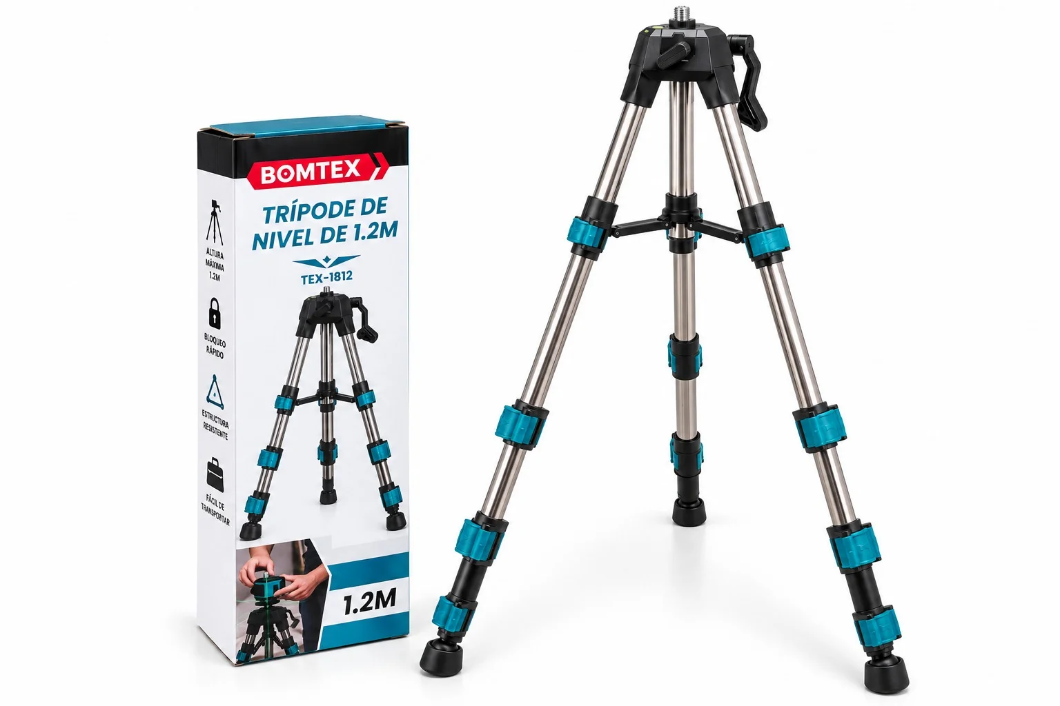 TRIPODE PARA NIVEL LASER 1.2 m